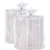Container Plastic Hinged Clear 6x6x3