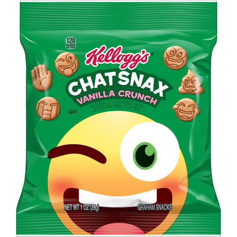 Kelloggs Chat Snax Vanilla Crunch Graham Crackers, 1 Ounce -- 210 per case