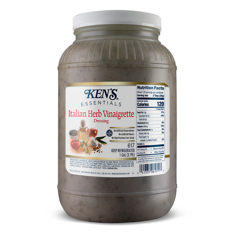 Ken's Foods DRESSING VINAIGRETTE ITALIAN HERB ALL NATURAL REFRIGERATED