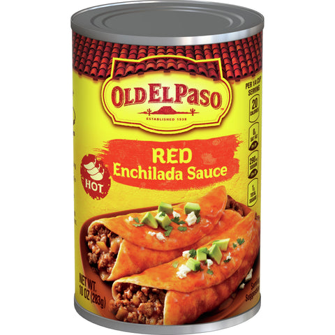 Old El Paso Hot Enchilada Sauce, 10 Ounce -- 12 per case.