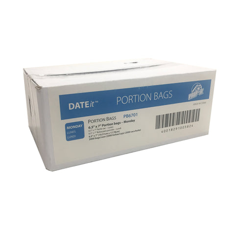DateIt™ BAG POLY PRINTED BLUE MONDAY 6.5