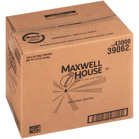 Maxwell House Ground Coffee - 2 oz. fractional pack, 192 packs per case