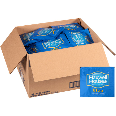 Maxwell House Ultra Roast and Ground In-Room Coffee, 0.4 ounce -- 100 per case