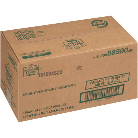 Maxwell House Decaf Special Delivery Ground Coffee - 1.3 oz pack, 42 packs per case