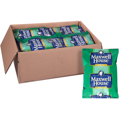 Maxwell House Special Delivery Decaf Ground Coffee - 1.5 oz. pouch, 112 pouches per case