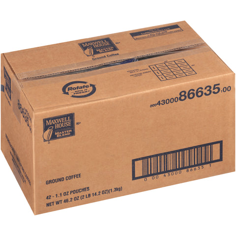 Maxwell House Master Blend Office Service Coffee - 1.1 oz. pack, 42 packs per case