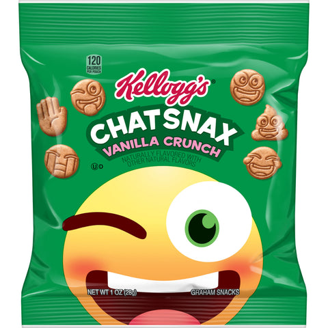 Kelloggs Chat Snax Vanilla Crunch Graham Crackers, 1 Ounce -- 210 per case