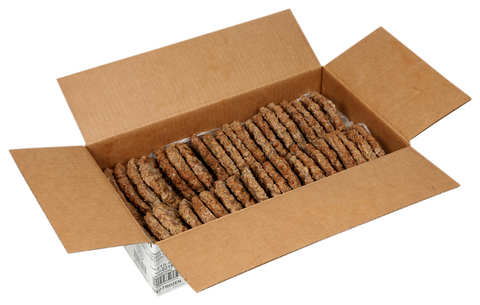 Advance Food Angus Beef Chuck Steak Burger, 4 Ounce -- 40 per case.