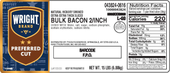 Bacon Naturally Hickory Smoked Extra Extra Thick Sliced 2/inch