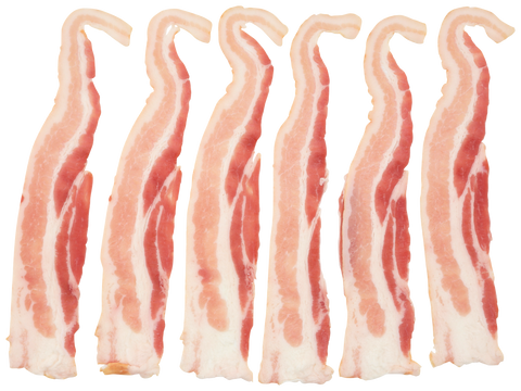 Wright Traditional 18 22 Natural Hickory Smoked Flat Pack Bacon, 15 Pound.