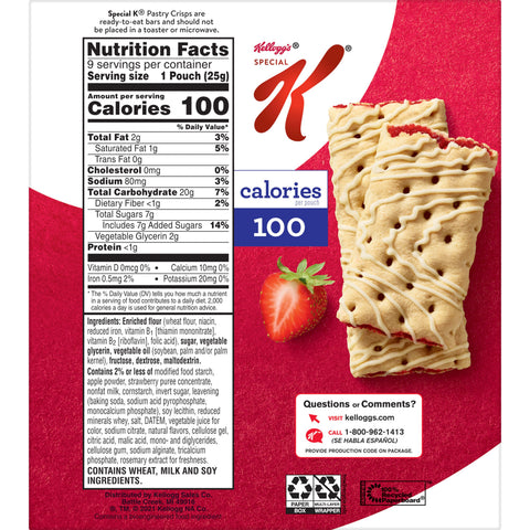 Snack Bar Special K® Pastry Crisps Strawberry