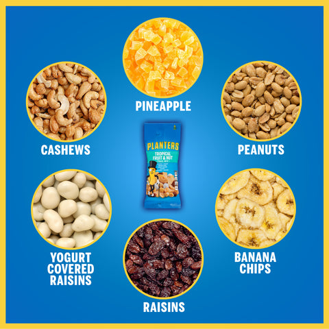Planters TRAIL MIX TROPICAL FRUIT & NUT