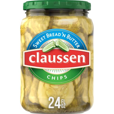 Pickle Bread & Butter Chip Glass Jar Refrigerated