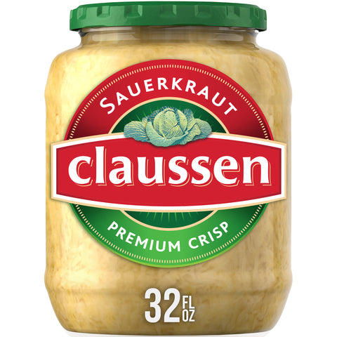 Claussen Premium Crisp Sauerkraut, 32 Fluid Ounce -- 12 per case