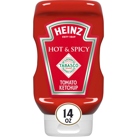 Heinz Hot and Spicy Tomato Ketchup, 14 Ounce -- 6 per case.