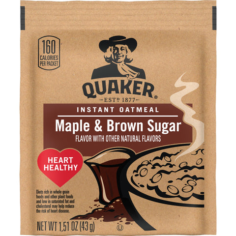 Quaker® CEREAL INSTANT OATS MAPLE BROWN SUGAR