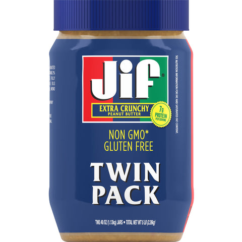 Jif® PEANUT BUTTER CRUNCHY TWIN PACK