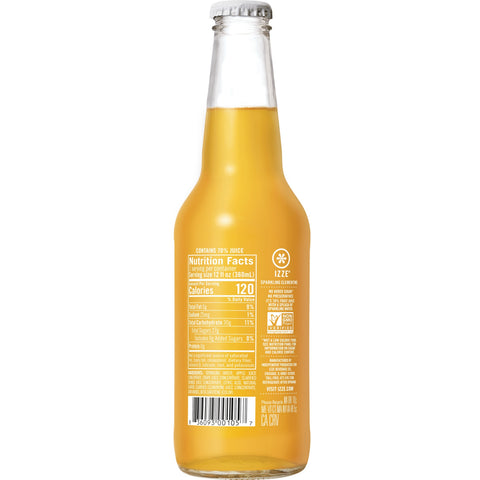 Izze JUICE CLEMENTINE SPARKLING GLASS BOTTLE