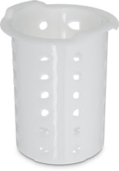 Carlisle CYLINDER SILVERWARE WHITE PLASTIC PERMA-SIL