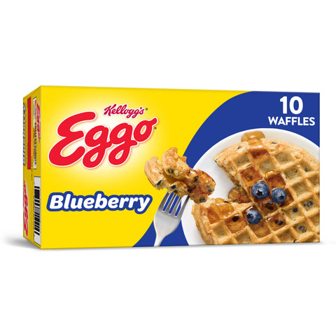 Kelloggs Eggo Blueberry Waffle, 12.3 Ounce -- 8 per case.