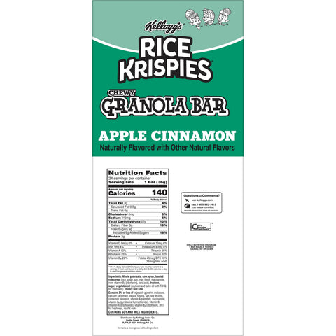 Granola Bar Rice Krispies® Chewy Apple Cinnamon