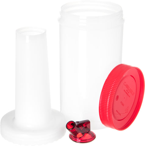 Stor N' Pour® DISPENSER COMPLETE UNIT ASSORTED COLORS’ 1 QT - RED