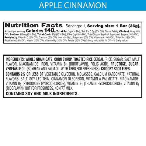 Granola Bar Rice Krispies® Chewy Apple Cinnamon