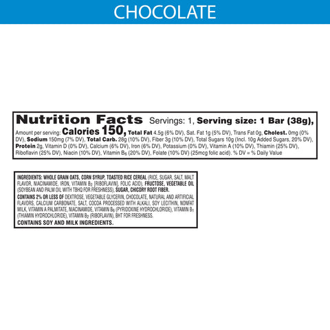 Kelloggs Cocoa Krispies Chocolate Chewy Cereal Bar, 1.34 Ounce - 24 per pack -- 4 packs per case.