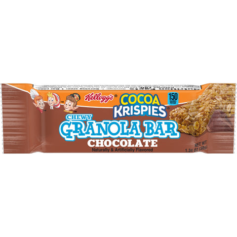 Kelloggs Cocoa Krispies Chocolate Chewy Cereal Bar, 1.34 Ounce - 24 per pack -- 4 packs per case.