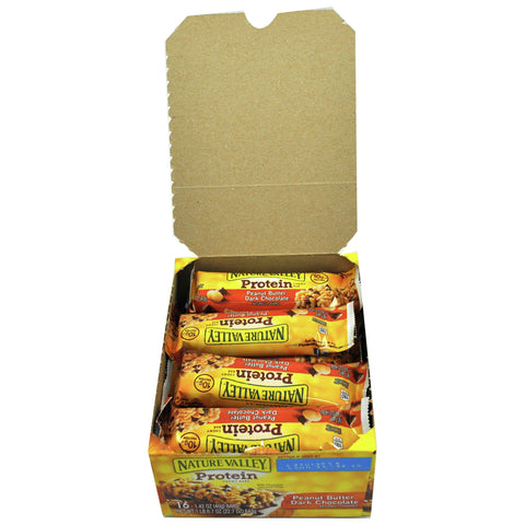 Nature Valley Peanut Butter Dark Chocolate Protein Chewy Bar, 22.7 Ounce -- 8 per case.