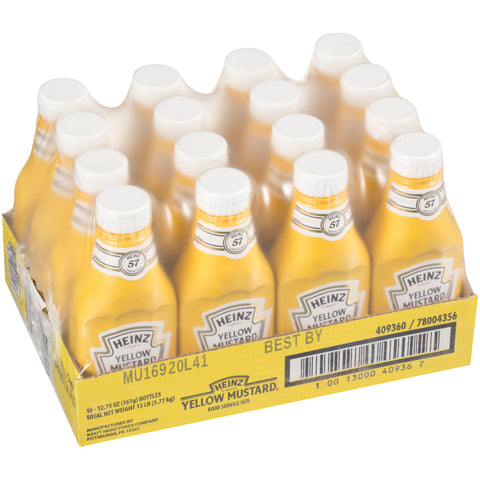Heinz Classic Yellow Mustard, 12.75 Ounce -- 16 per case.