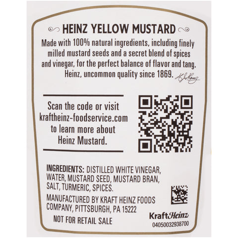 Heinz Classic Yellow Mustard, 12.75 Ounce -- 16 per case.