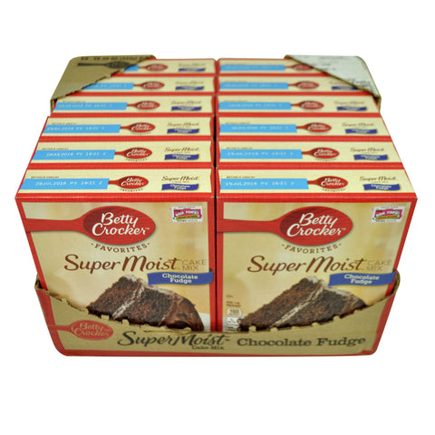 Betty Crocker Supermoist Chocolate Fudge Cake Mix, 15.25 Ounce -- 12 per case.
