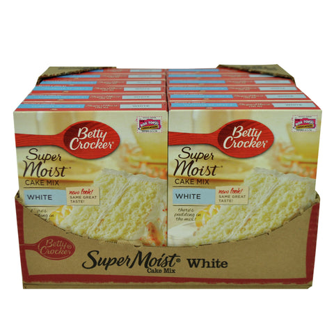 Betty Crocker Supermoist White Cake Mix, 16.25 Ounce -- 12 per case.
