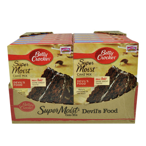 Betty Crocker SuperMoist Devils Food Cake Mix, 15.25 Ounce -- 12 per case.