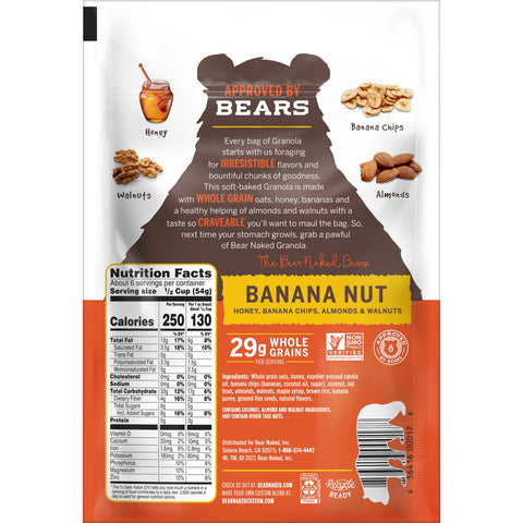 Kelloggs Bear Naked Banana Nut All Natural Granola, 12 Ounce -- 6 per case.