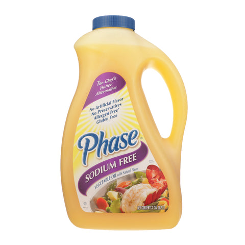 Phase No Sodium Liquid Oil, 1 Gallon -- 3 Per Case