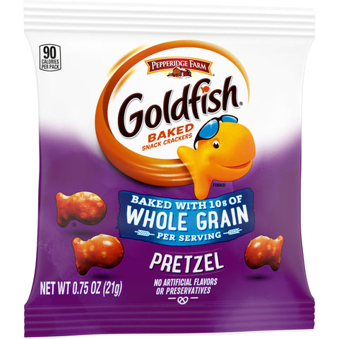 Pepperidge Farm Pretzel Goldfish - 0.75 oz. bag, 300 per case