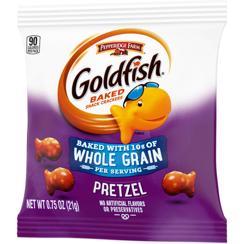 Pepperidge Farm Pretzel Goldfish - 0.75 oz. bag, 300 per case