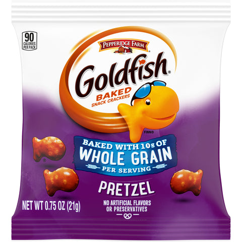 Pepperidge Farm Pretzel Goldfish - 0.75 oz. bag, 300 per case
