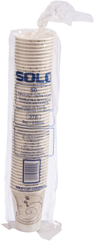 Solo Symphony® CUP PAPER HOT SINGLE POLY W/ HANDLE 8 OZ