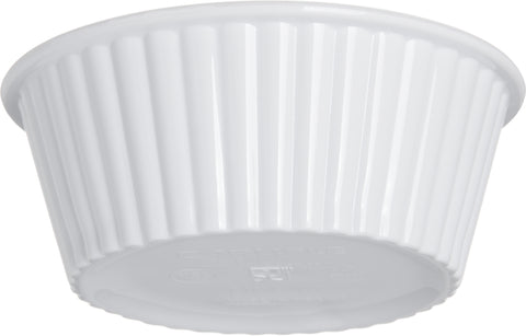 Carlisle RAMEKIN FLUTED PLASTIC WHITE 2 OZ