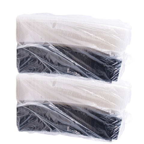 Creative Carryouts® CONTAINER BOXLINE™ BLACK BASE/CLEAR LID HINGED 8X5.5