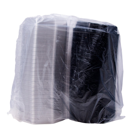 Solo Creative Carryouts OctaView PET Medium Hinged Lid Container, 7 inch -- 100 per case