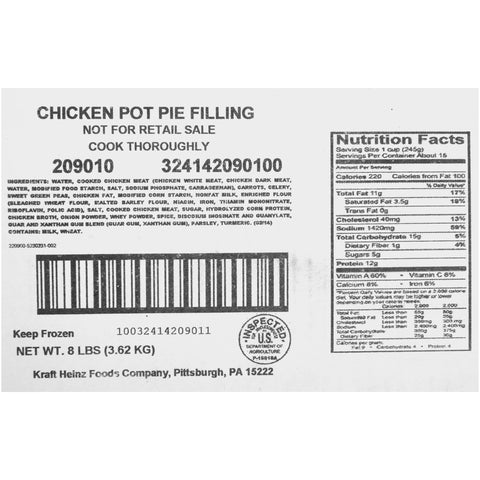 Quality Chef® CHICKEN POT PIE FILLING 209060/78004667