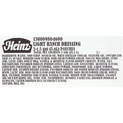 Dressing Ranch Light Dispenser 980460/78004350