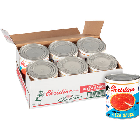 Christinas Heavy Prepared Pizza Sauce with Olive Oil, 105 Ounce -- 6 per case.