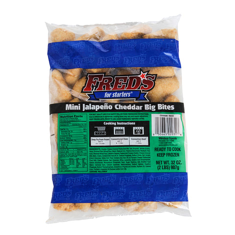 Fred's For Starters® APPETIZER BREADED CHEESE & JALAPENO BIG BITE
