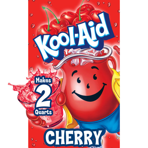 Kraft Kool Aid Cherry Beverage, Unsweetened, 0.13 Ounce -- 192 per case.