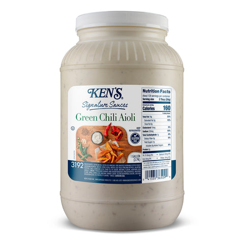 Ken's Foods SAUCE GREEN CHILE AIOLI
